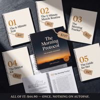 The Morning Protocol complete system with all six tools on slate